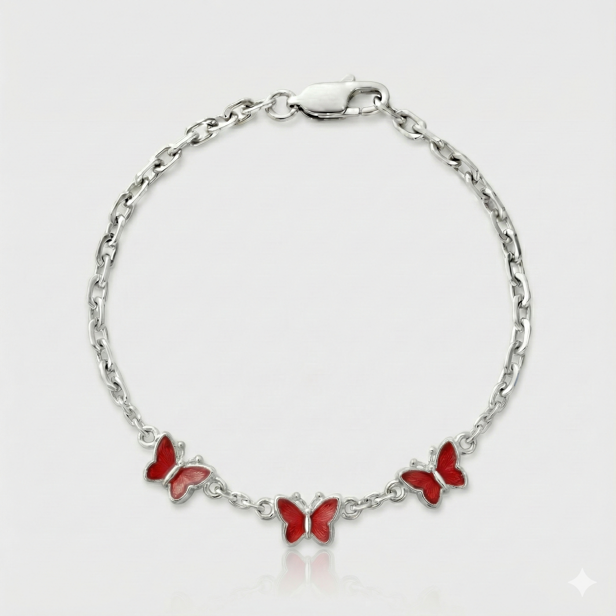 Pulsera Mariposas - Rojo
