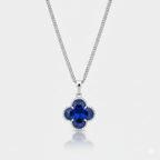 Lucky Clover Pendant - Azul