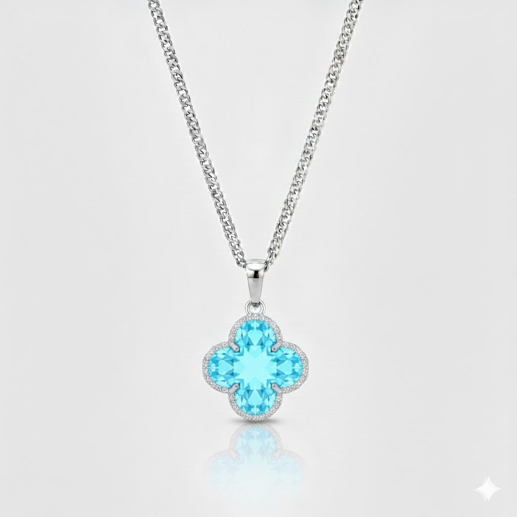 Lucky Clover Pendant - Celeste