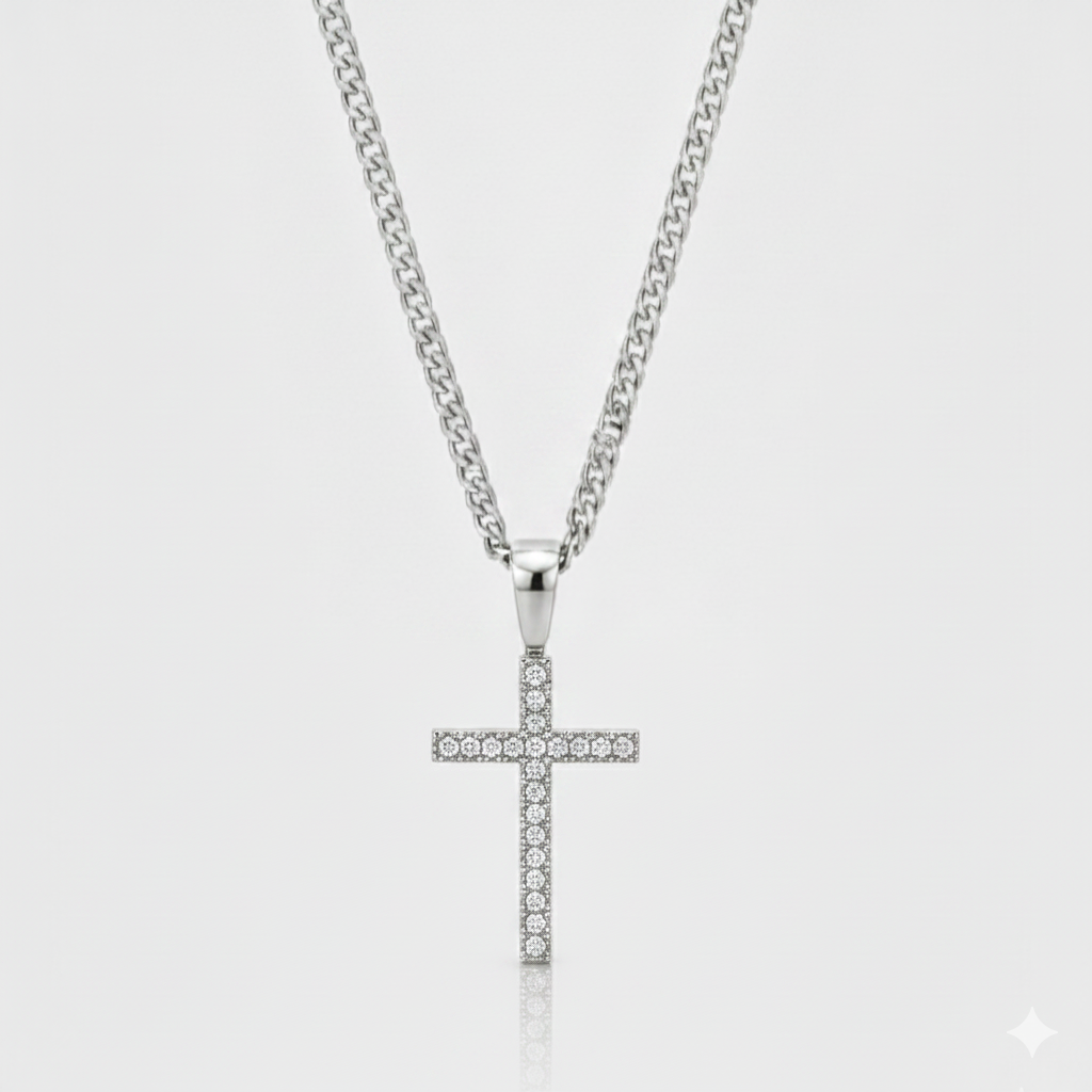 Collar Cruz Tennis Silver