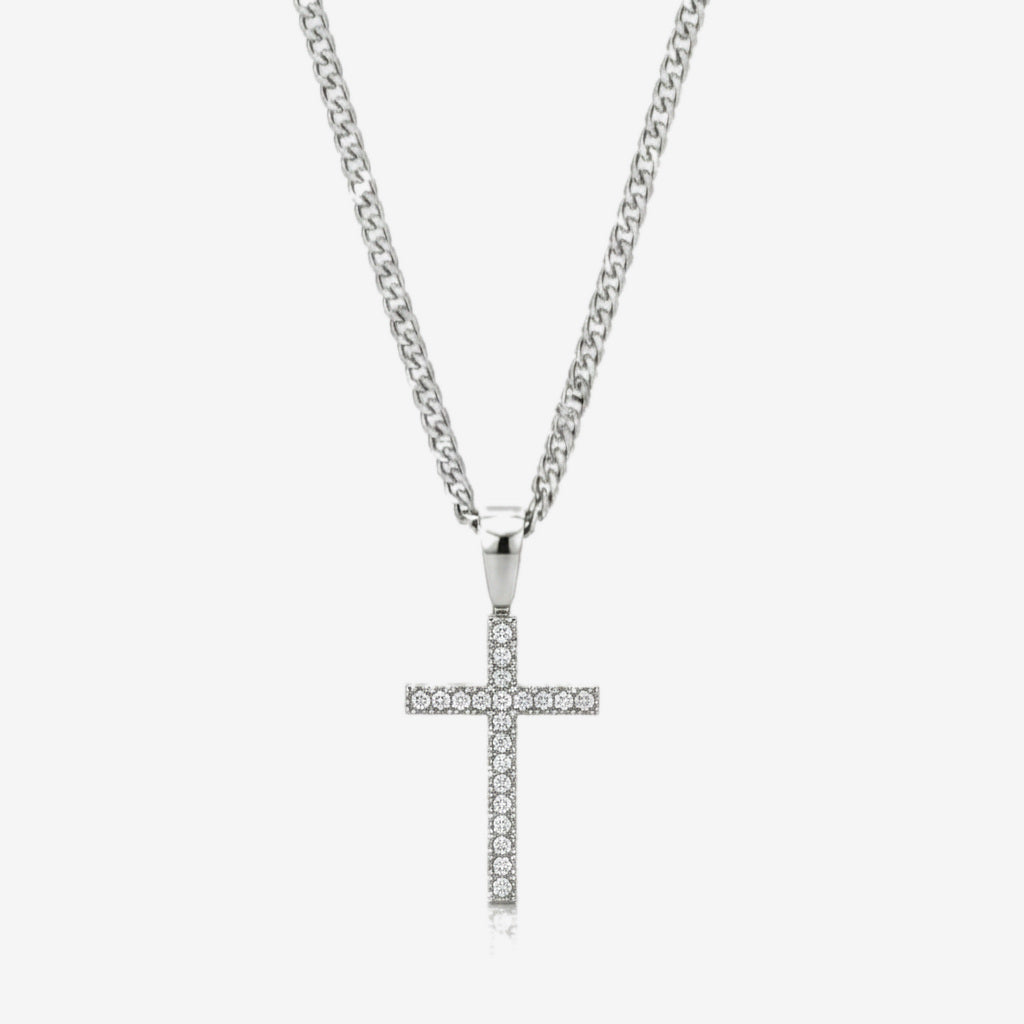 Collar Cruz Tennis Silver - ANCORA Joyas