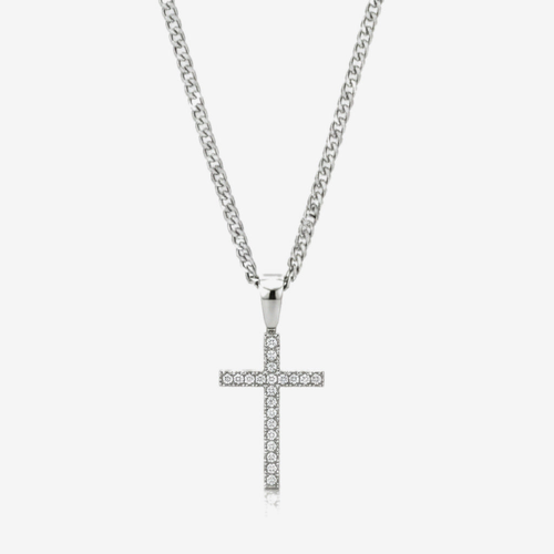 Collar Cruz Tennis Silver - ANCORA Joyas