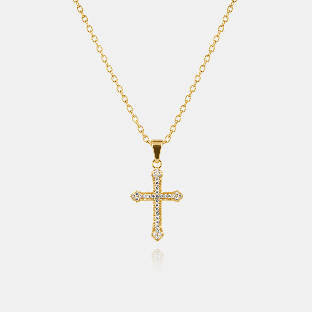 Collar Cruz Tennis Gold