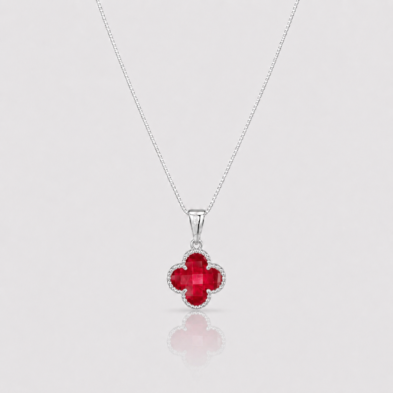 Collar Lucky Clover - Rojo