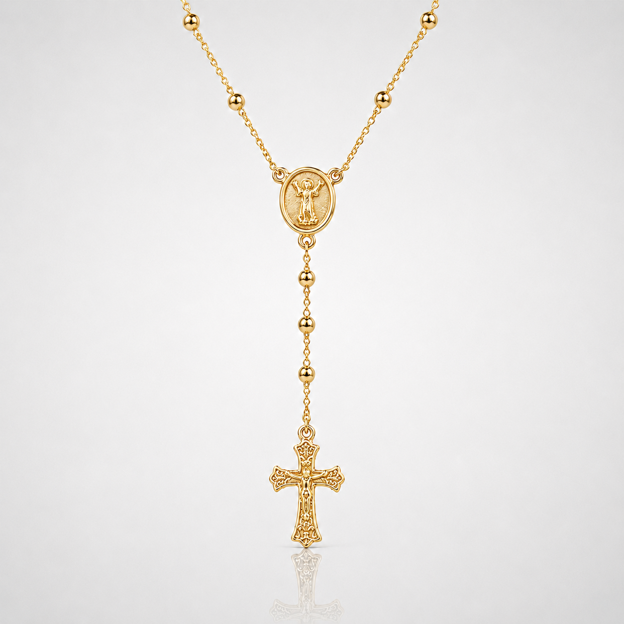 Cadena Rosario Gold