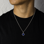 Lucky Clover Pendant - Azul