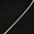 Pulsera Tennis Cuadrada Gold 3MM