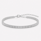 Pulsera Tennis Rectangular 4MM