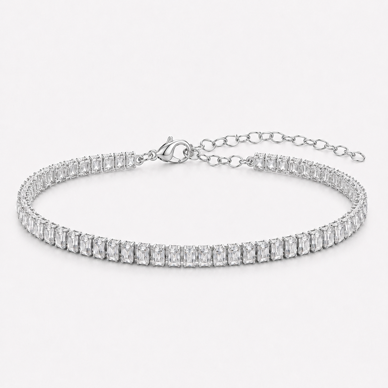 Pulsera Tennis Rectangular 6MM