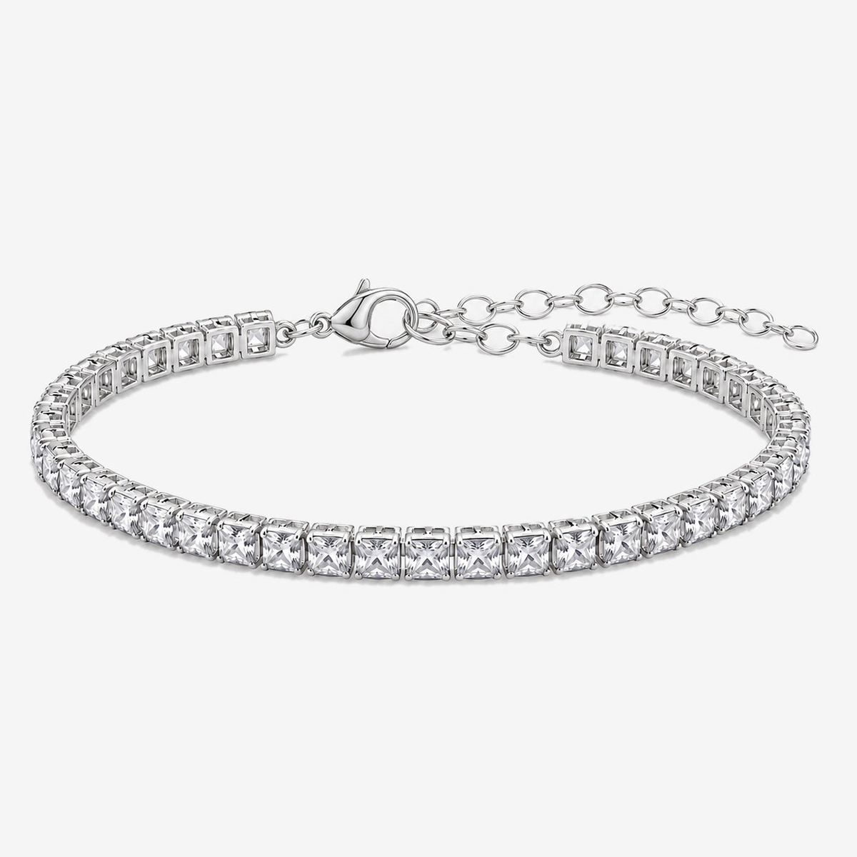 Pulsera Tennis Cuadrada 4MM - ANCORA Joyas