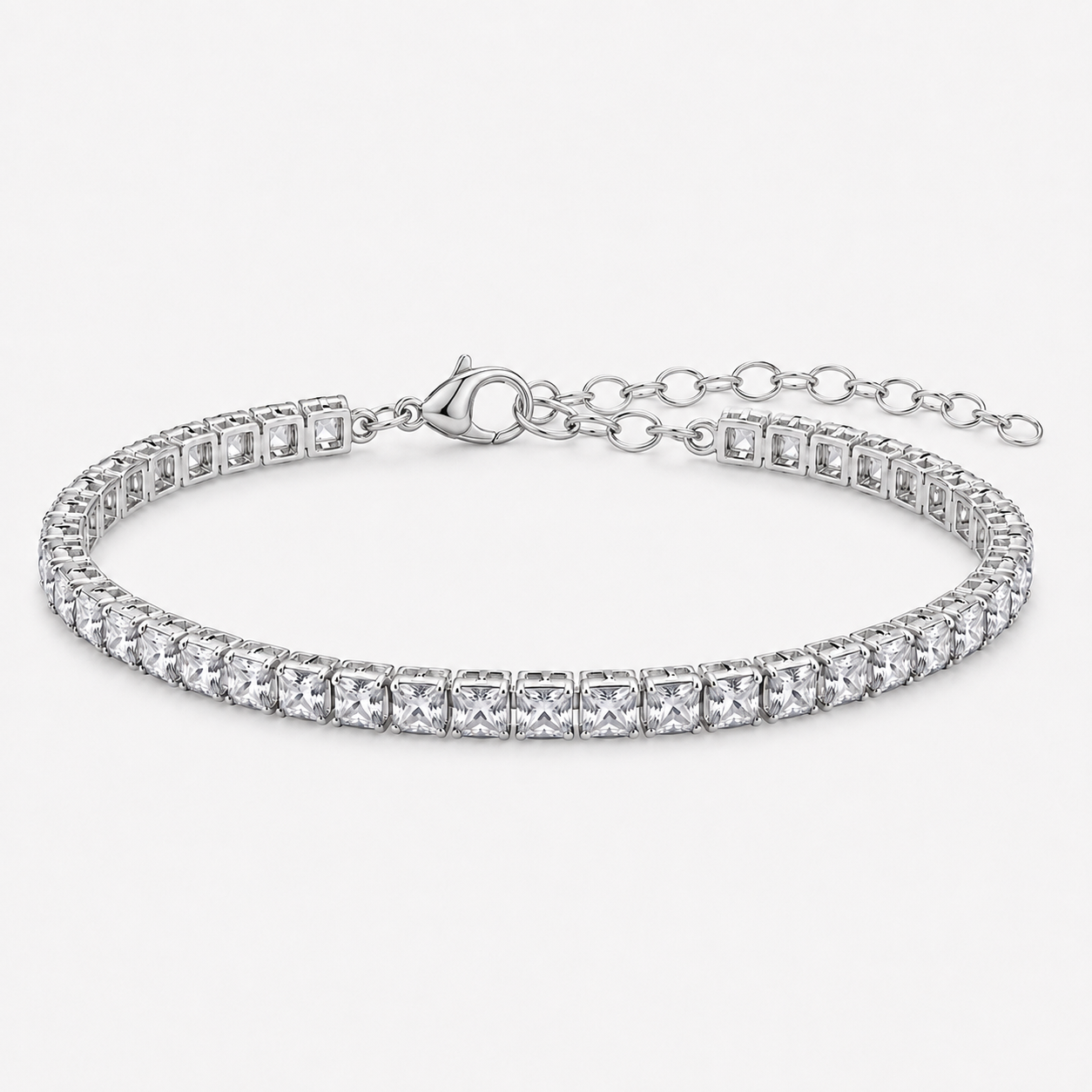 Pulsera Tennis Cuadrada 4MM