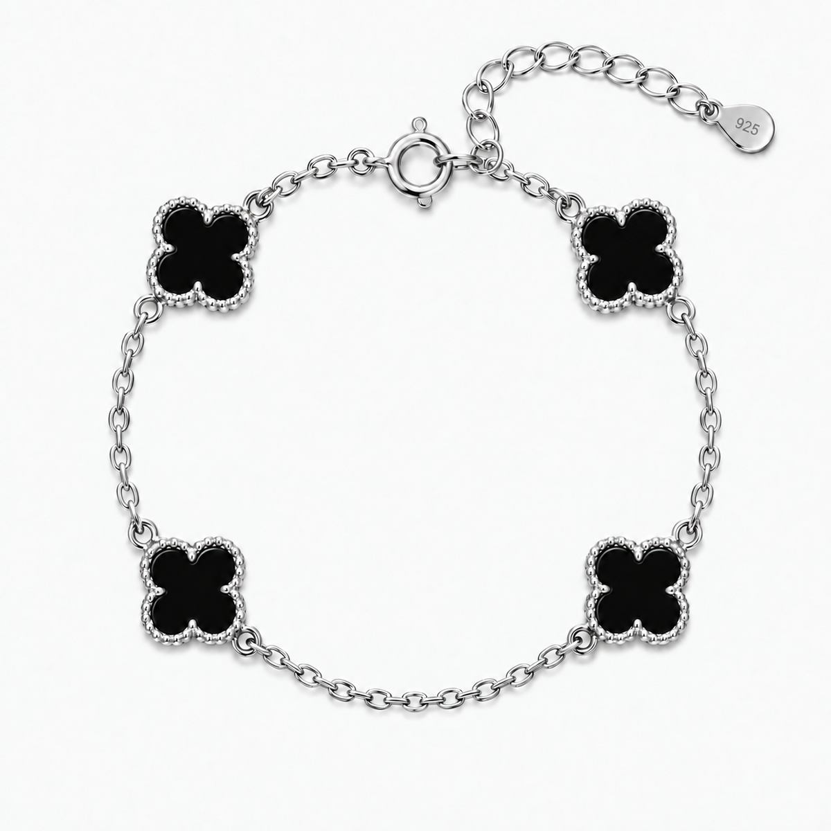 Pulsera Van Cleef Silver Negra