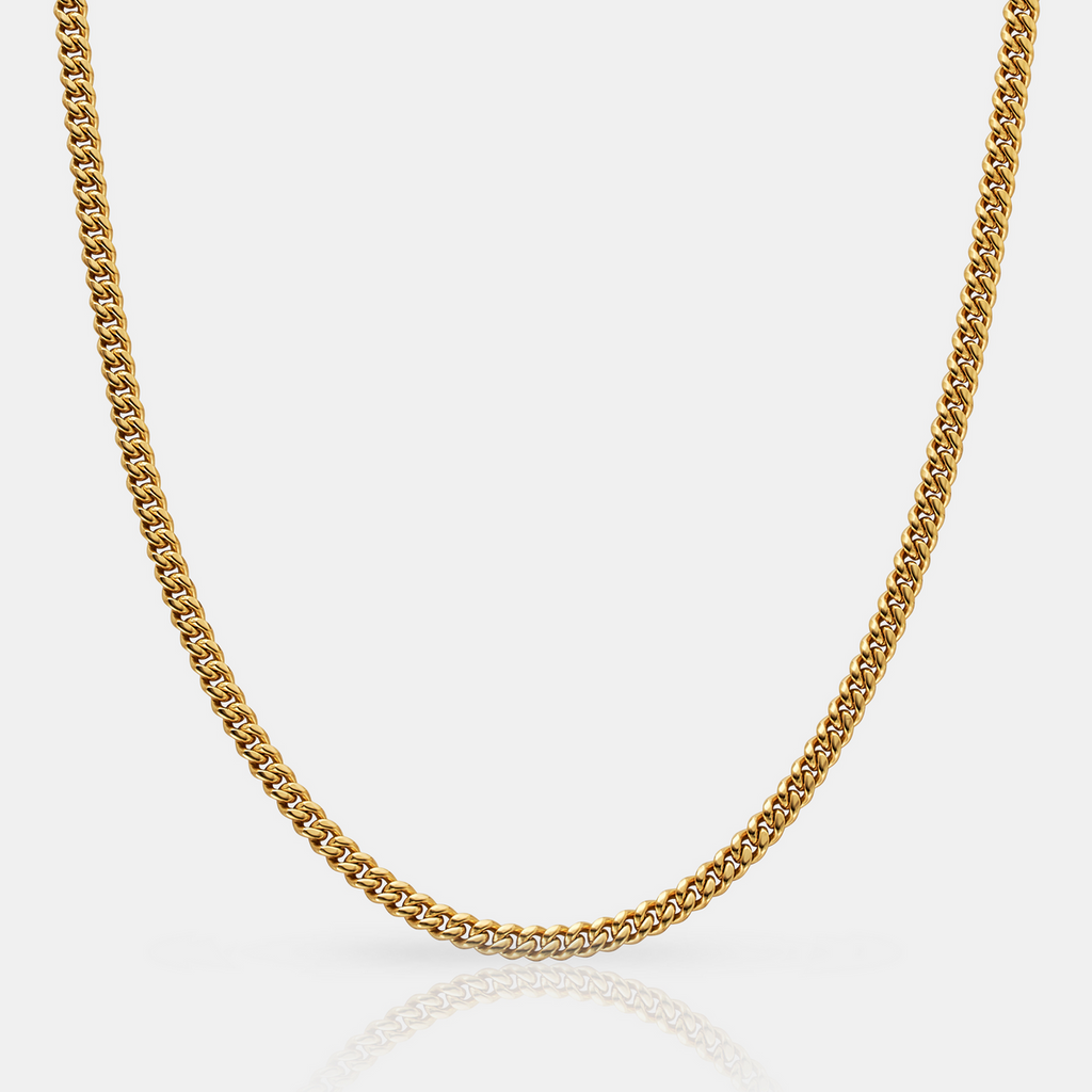 Cadena Cubana Gold - 3MM