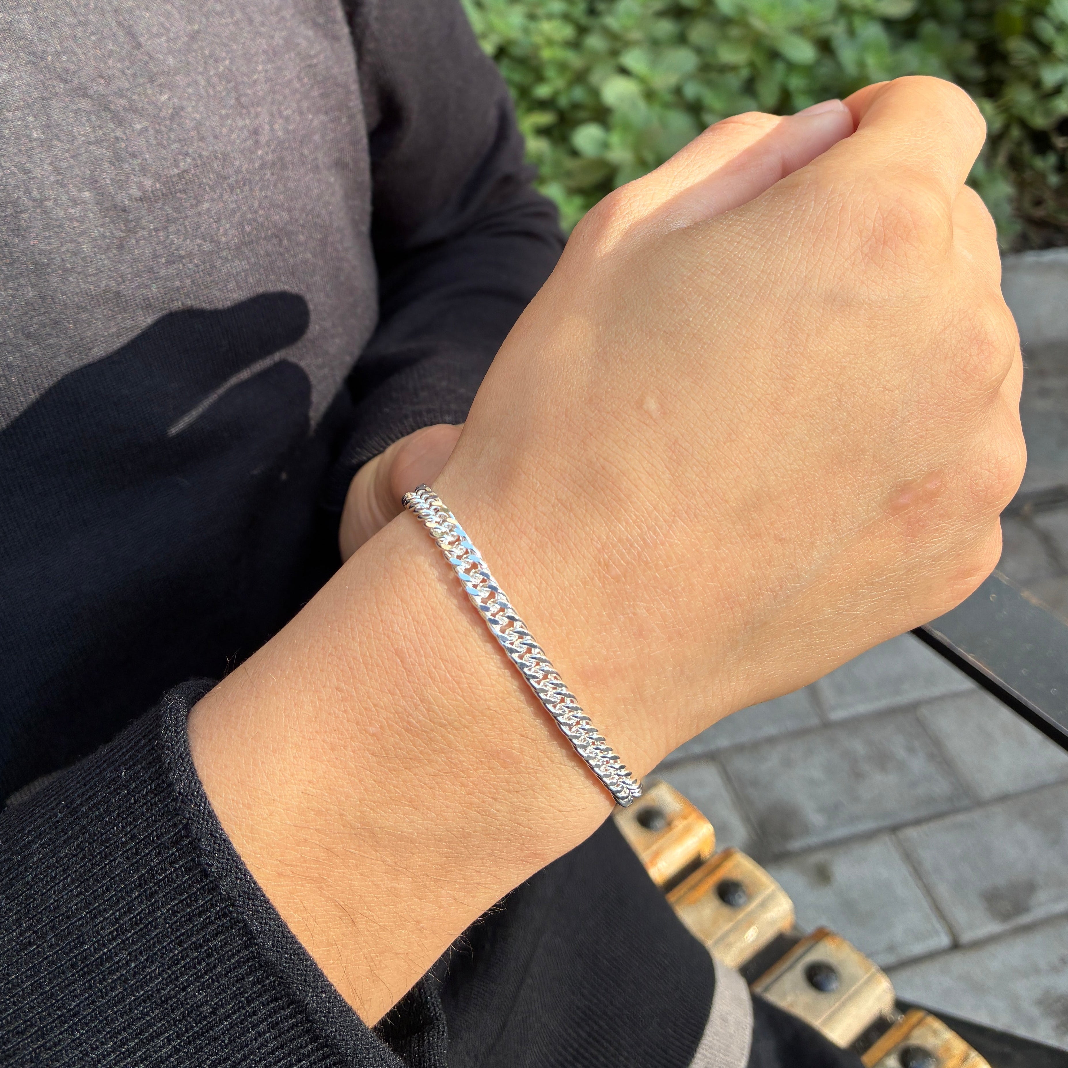 Pulsera Cubana Doble - 5MM