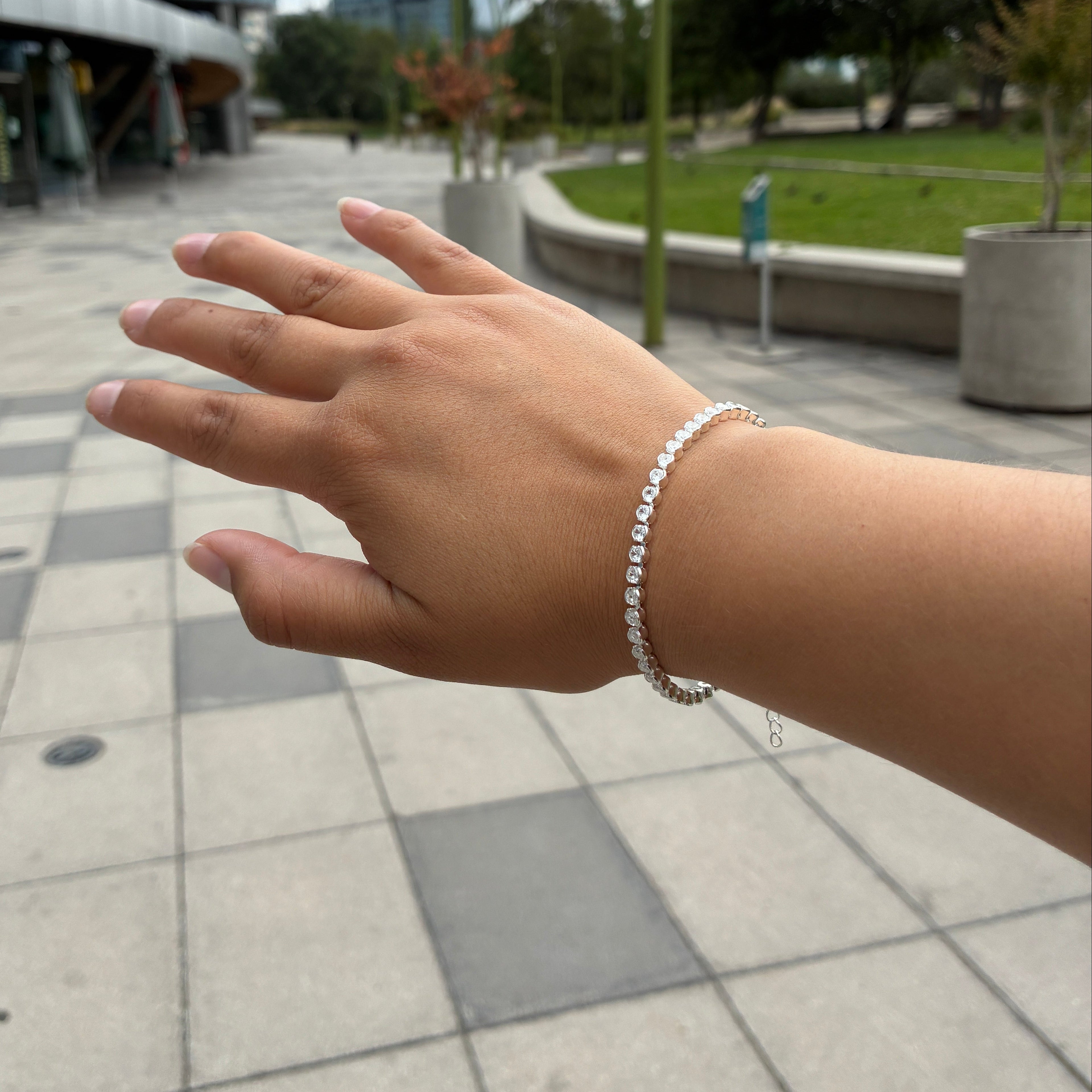 Pulsera Tennis Cuadrada - 2MM