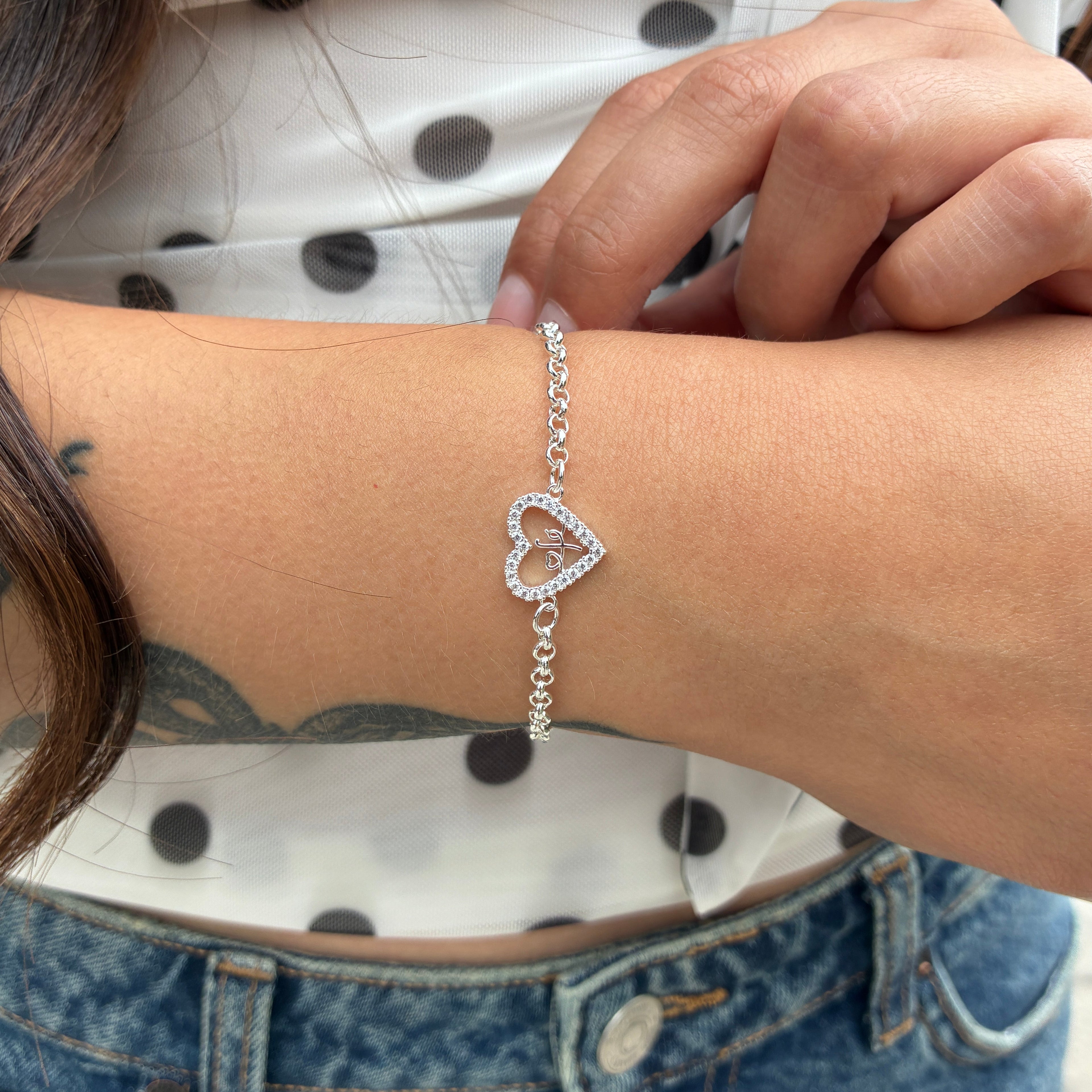 Pulsera Tennis Corazón