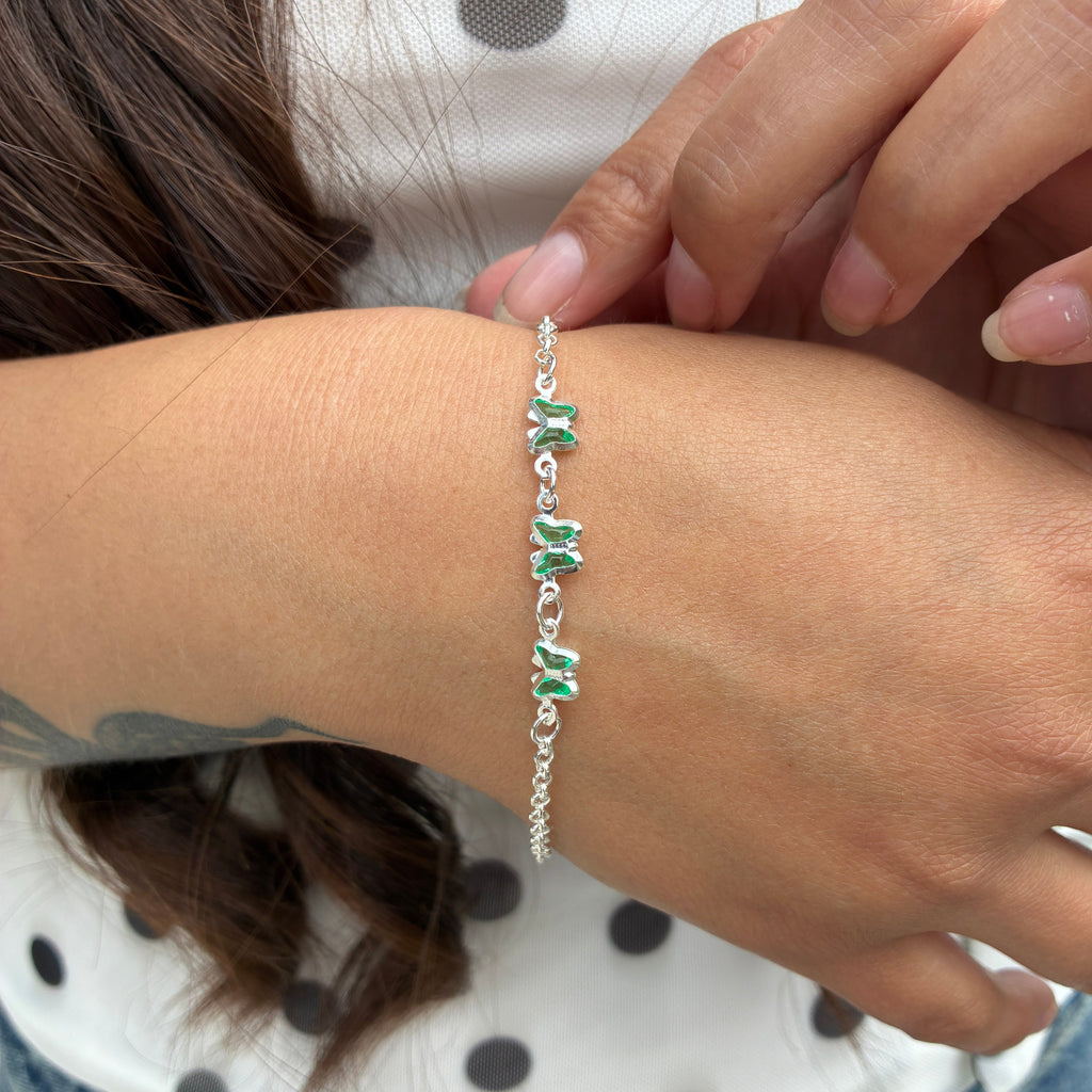 Pulsera Mariposas - Verde