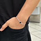 Pulsera Lucky Silver Negra