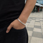Pulsera Cubana Doble 6MM