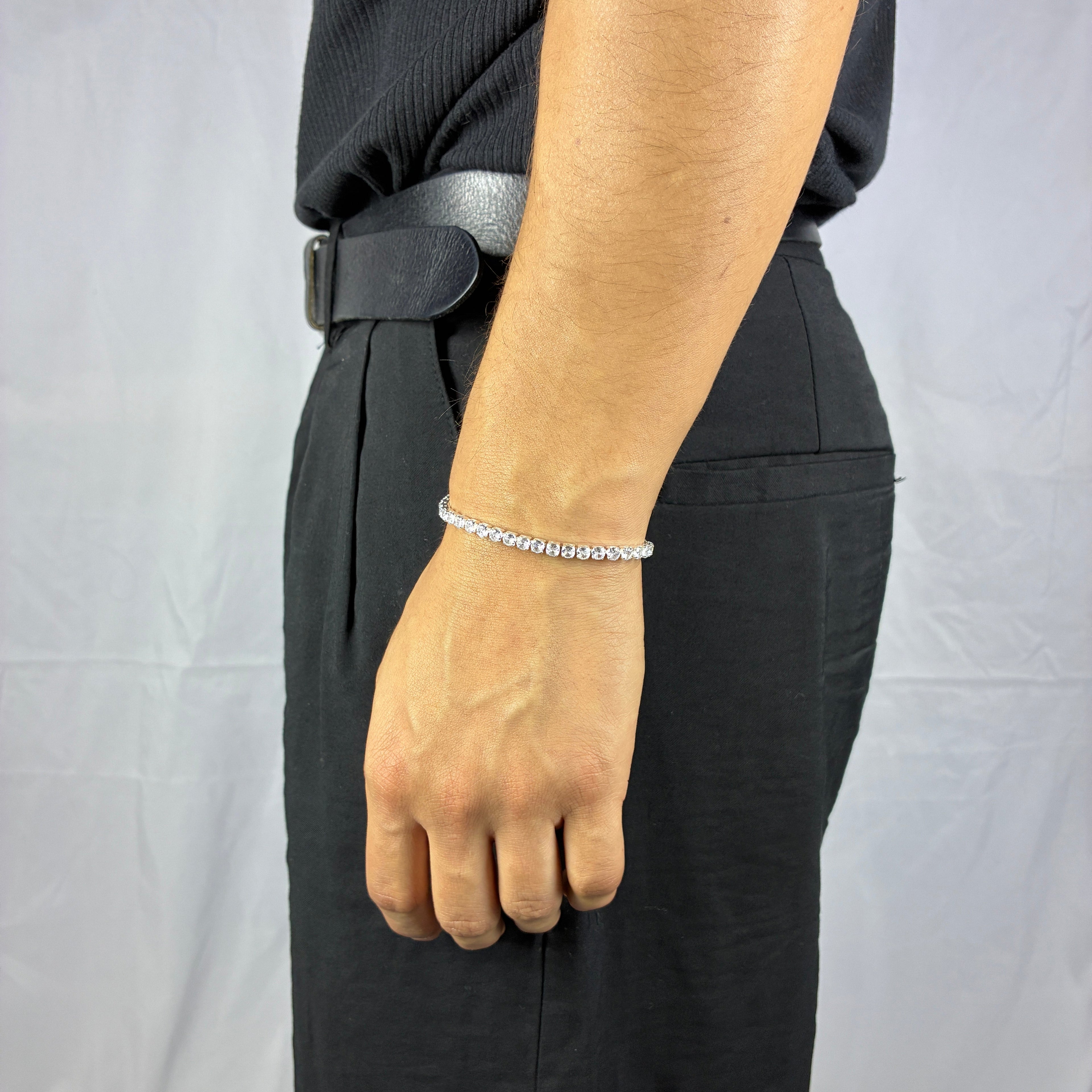 Pulsera Tennis Cuadrada - 4MM