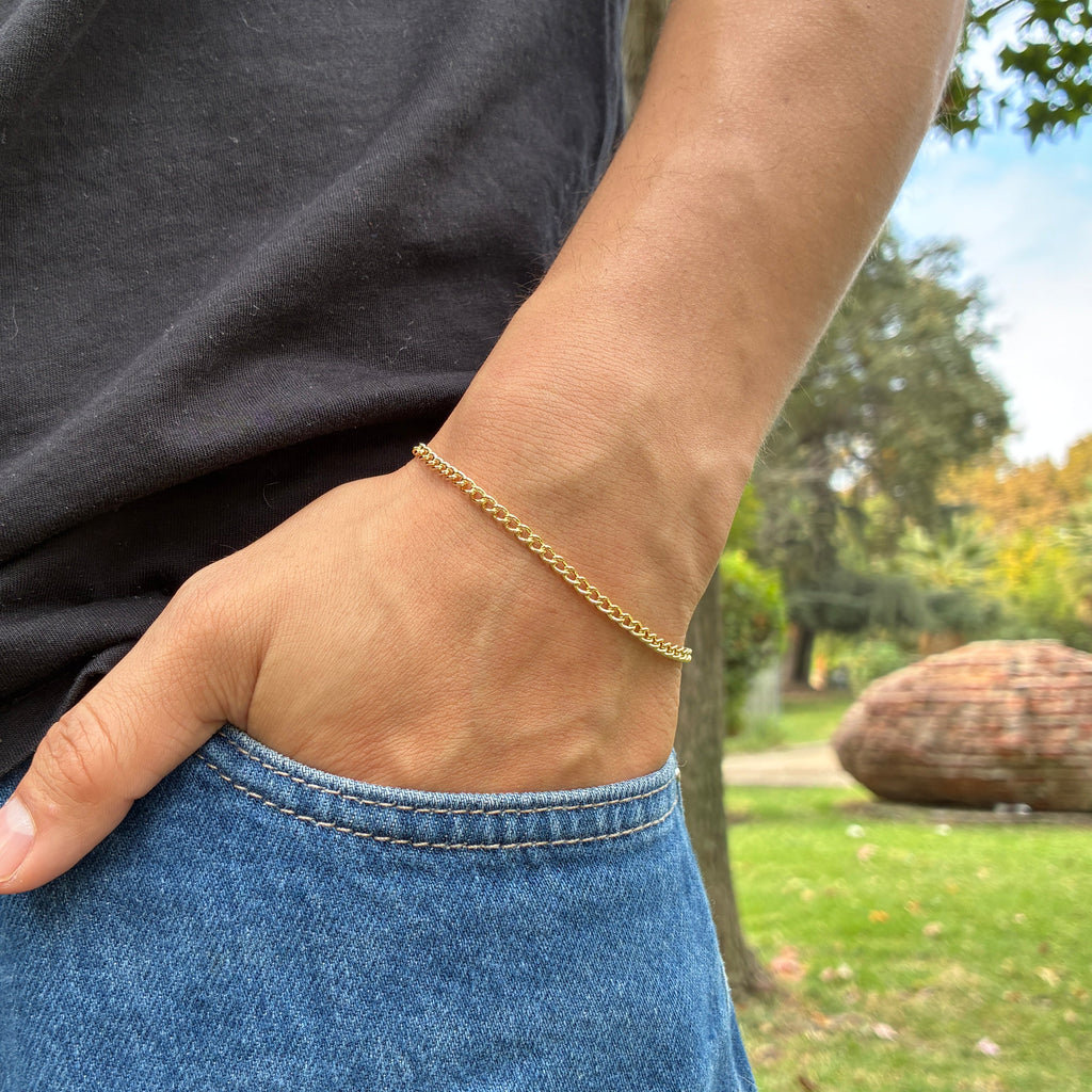Pulsera Cubana Gold - 3MM
