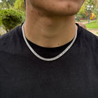 Cadena Tennis Rectangular 6MM
