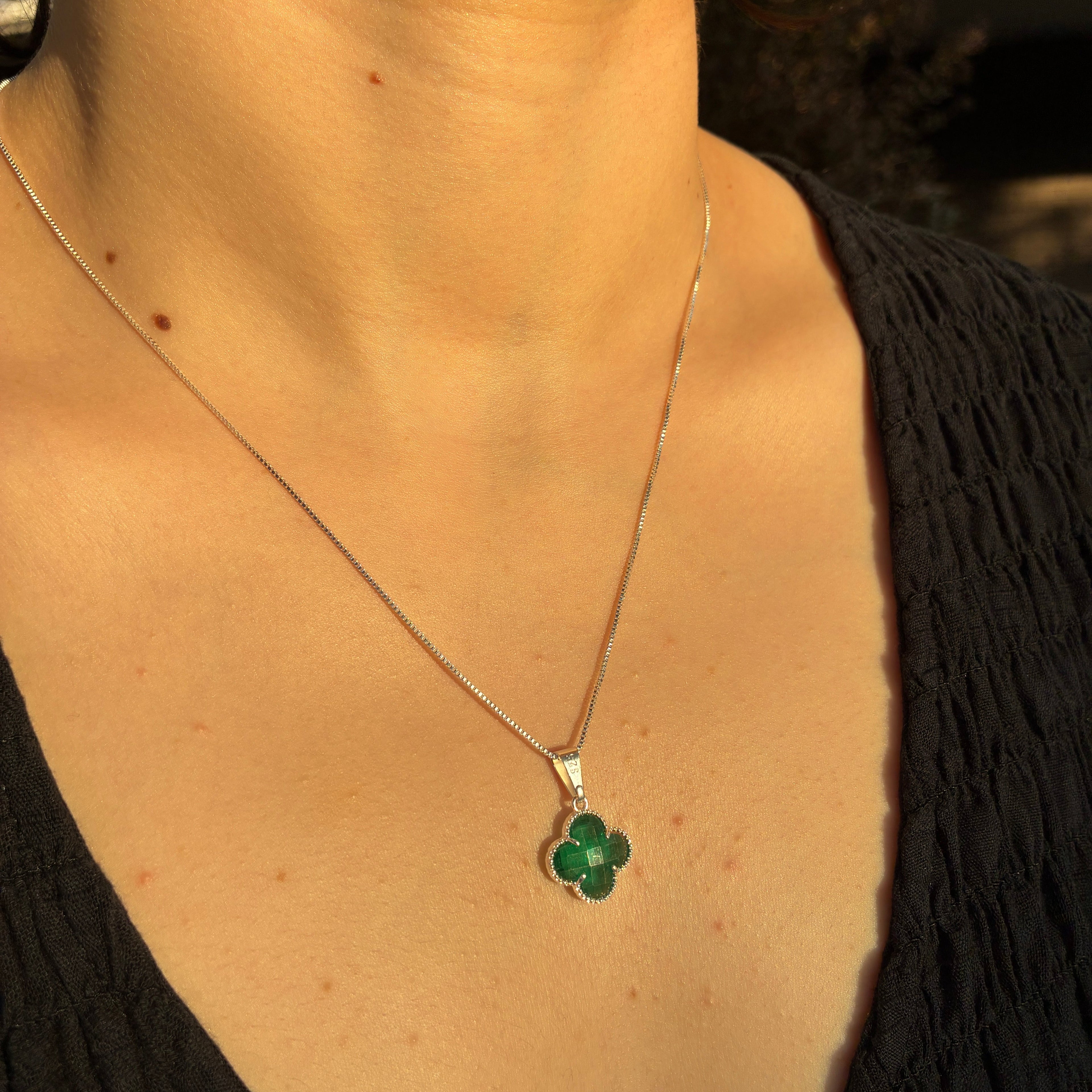 Collar Lucky Clover - Verde