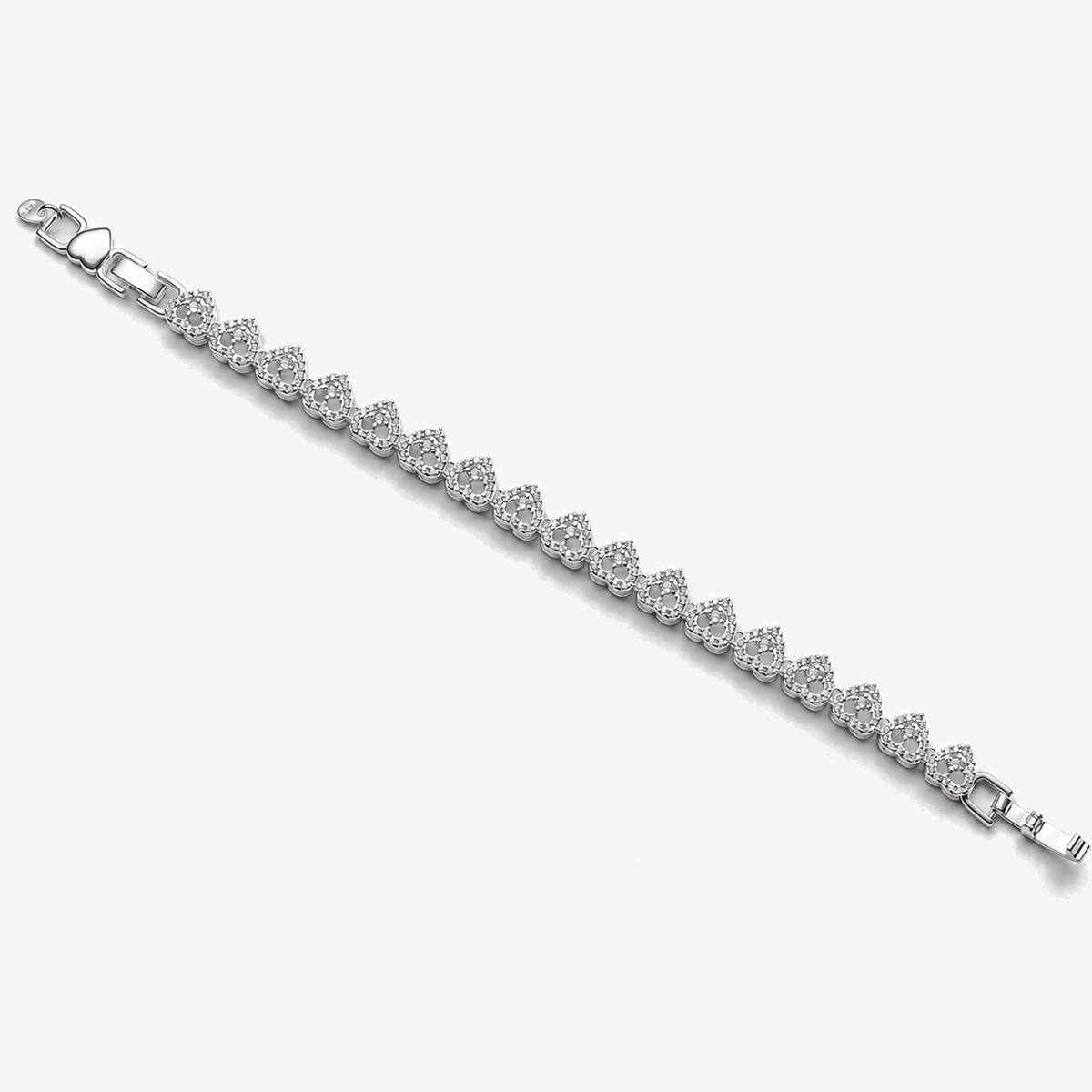 Pulsera Tennis Luxe Corazones