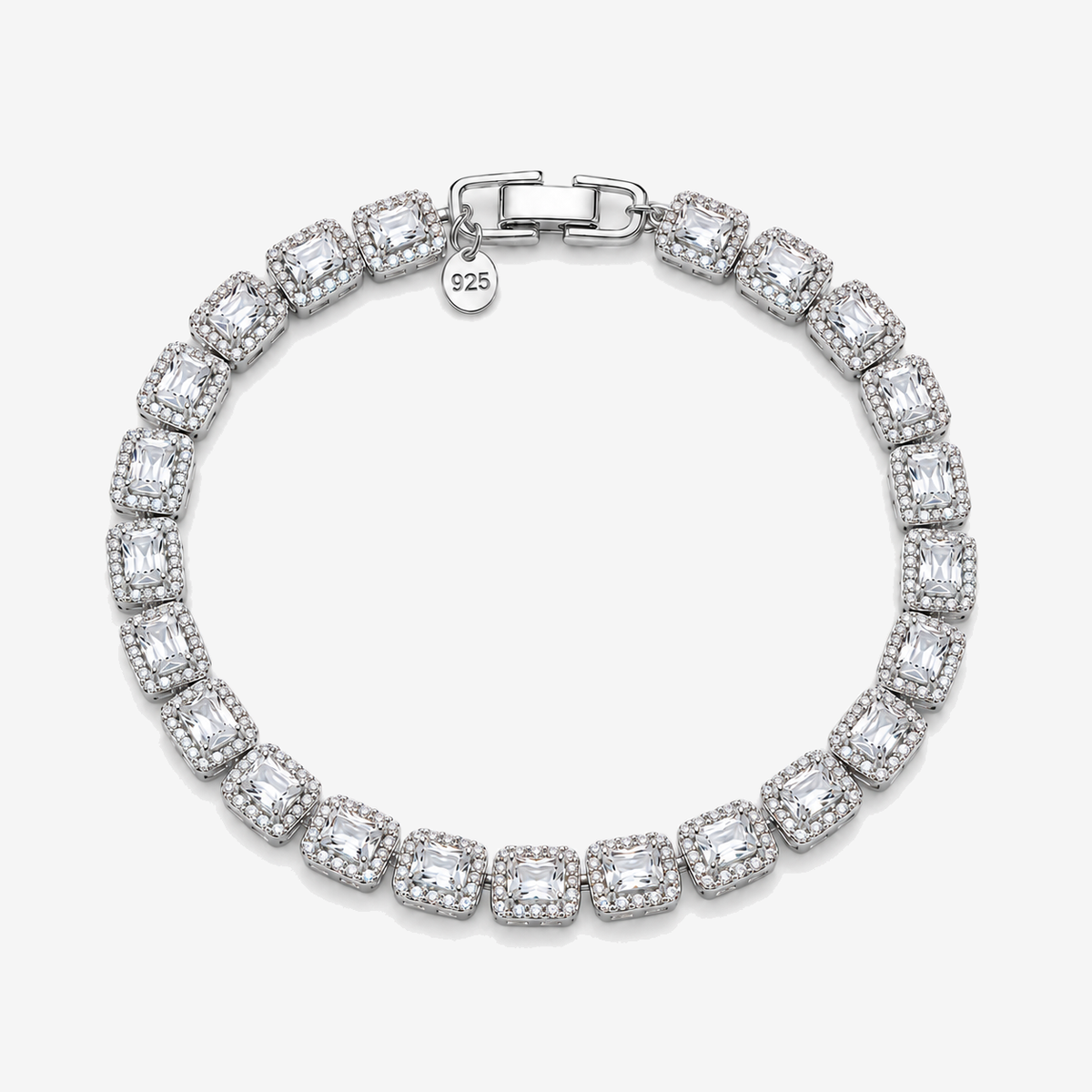 Pulsera Tennis Luxe Cuadrada