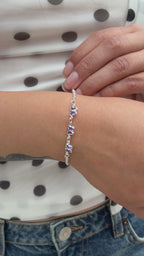 Pulsera Mariposas - Púrpura