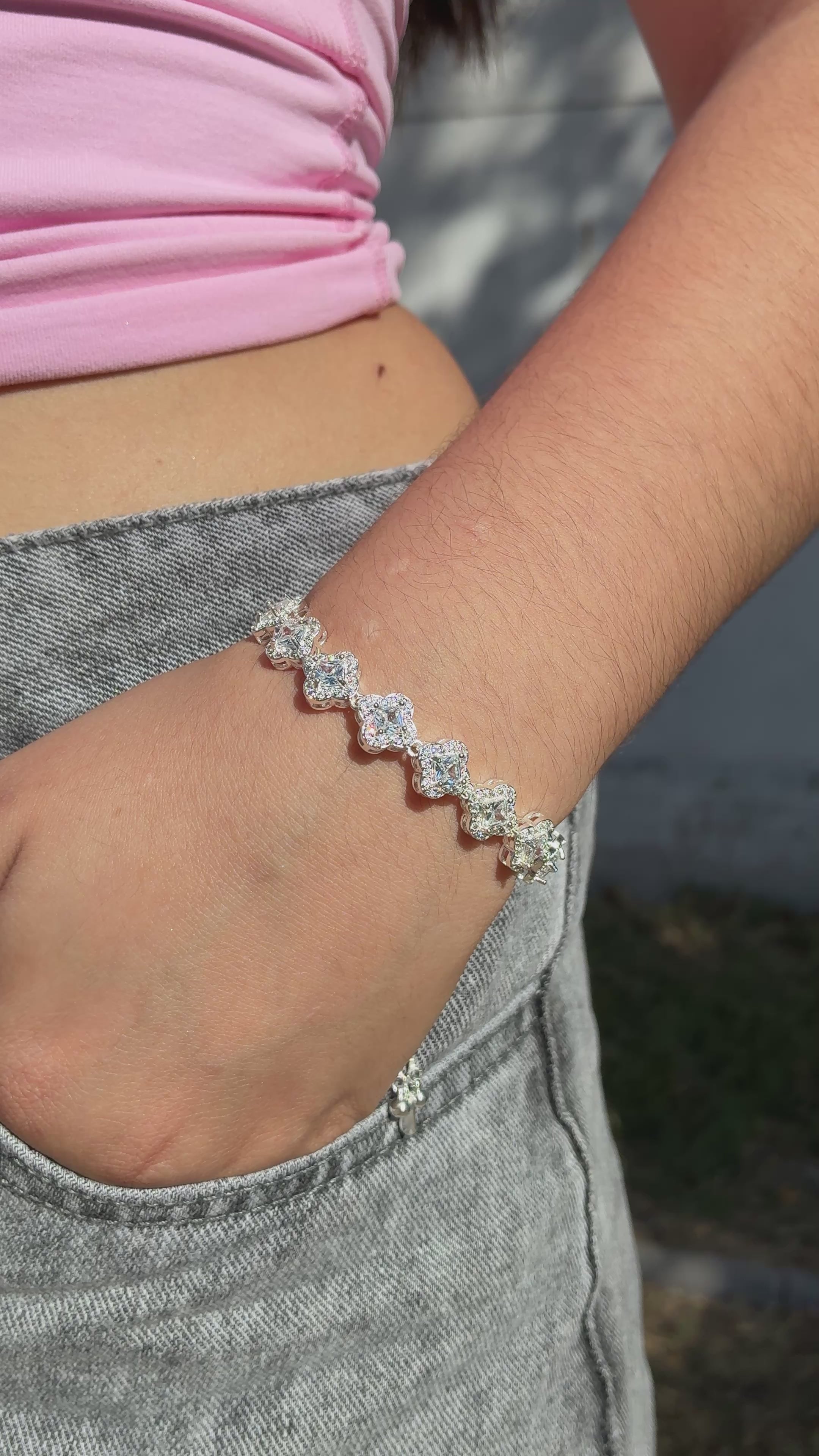 Pulsera Tennis Van Cleef Lucky