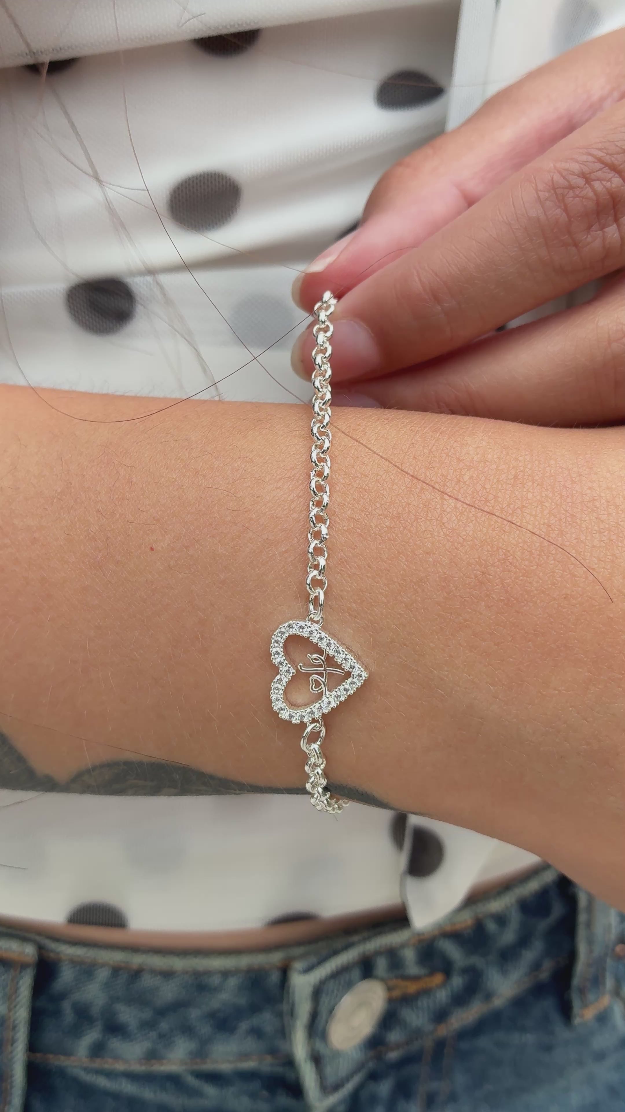 Pulsera Tennis Corazón