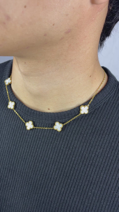 Collar Van Cleef Gold Blanco