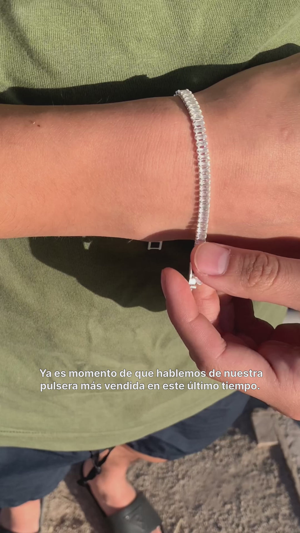 Pulsera Tennis Rectángulos - 6MM