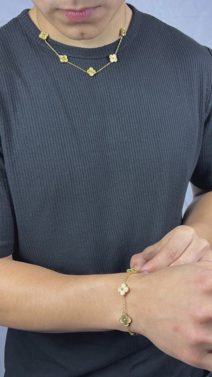 Pulsera Van Cleef Gold Dorado