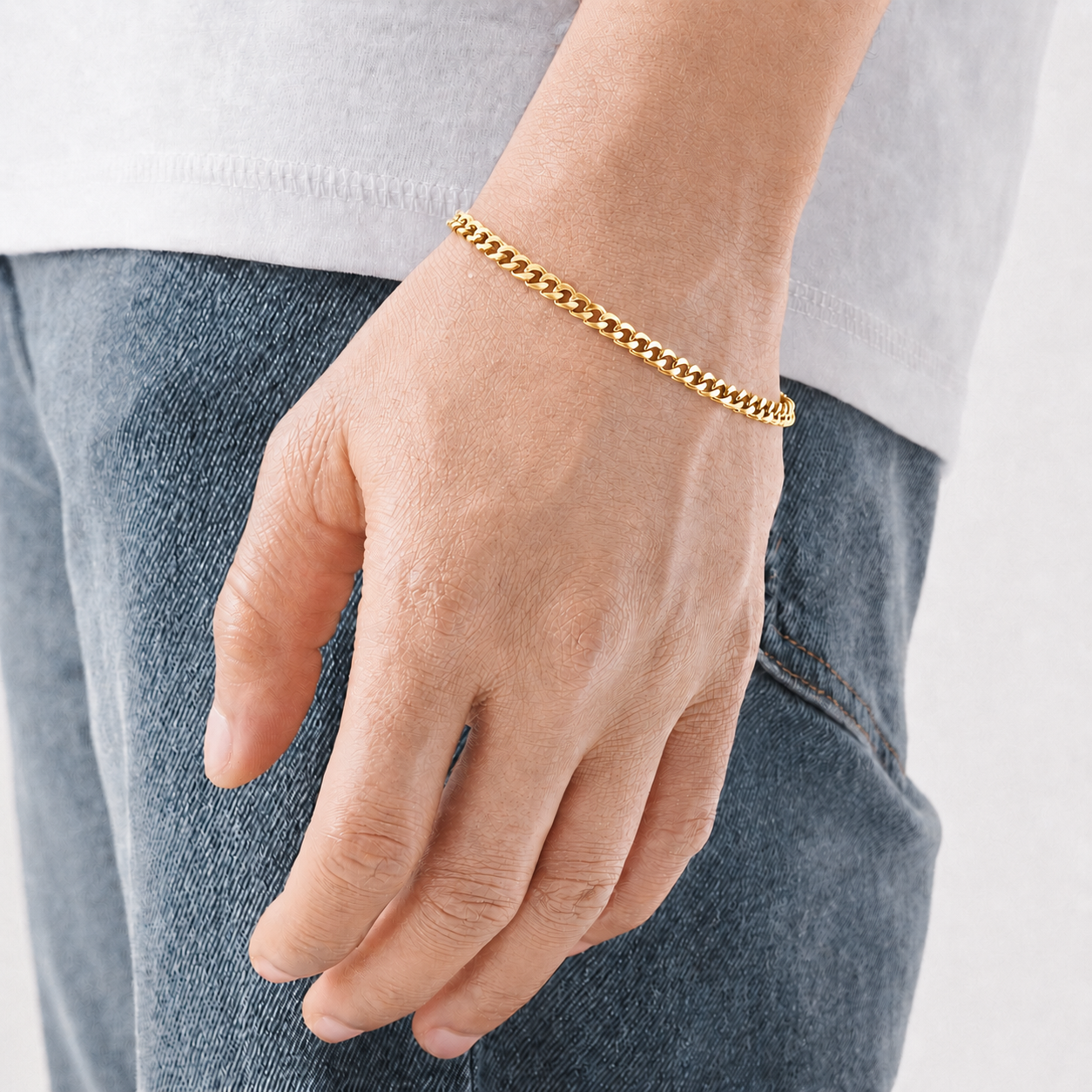 Pulsera Cubana Gold 3MM